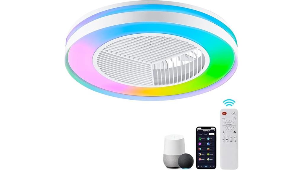 quiet rgb ceiling fan