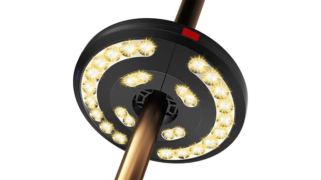 rechargeable patio umbrella lights
