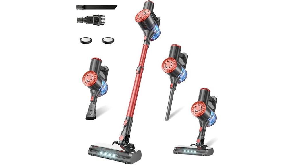 rechargeable self standing stick vacuum