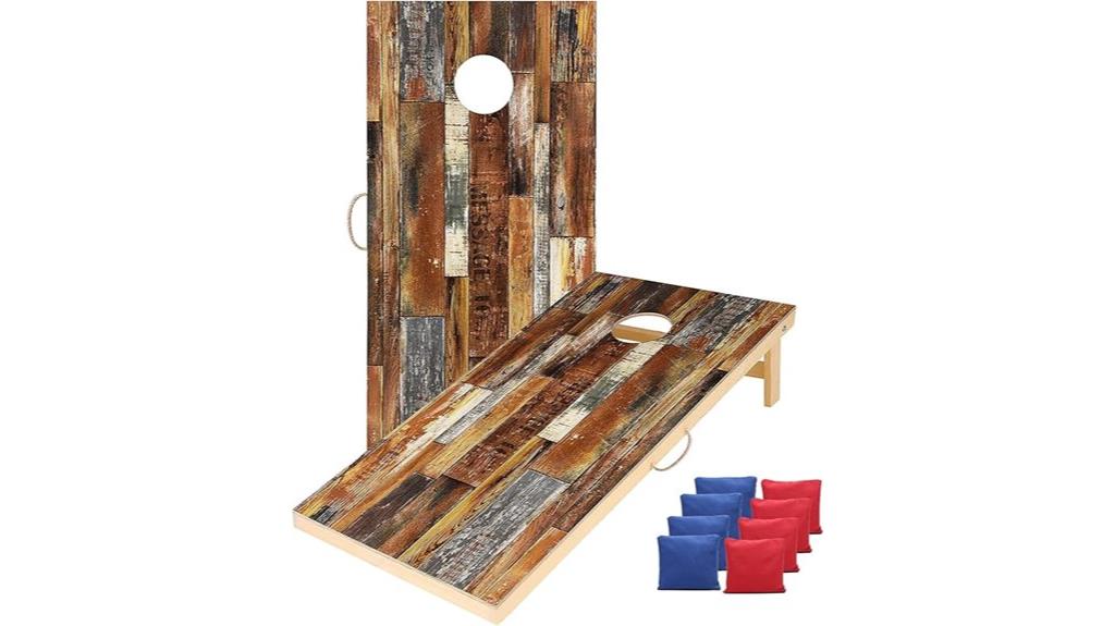 regulation cornhole set included