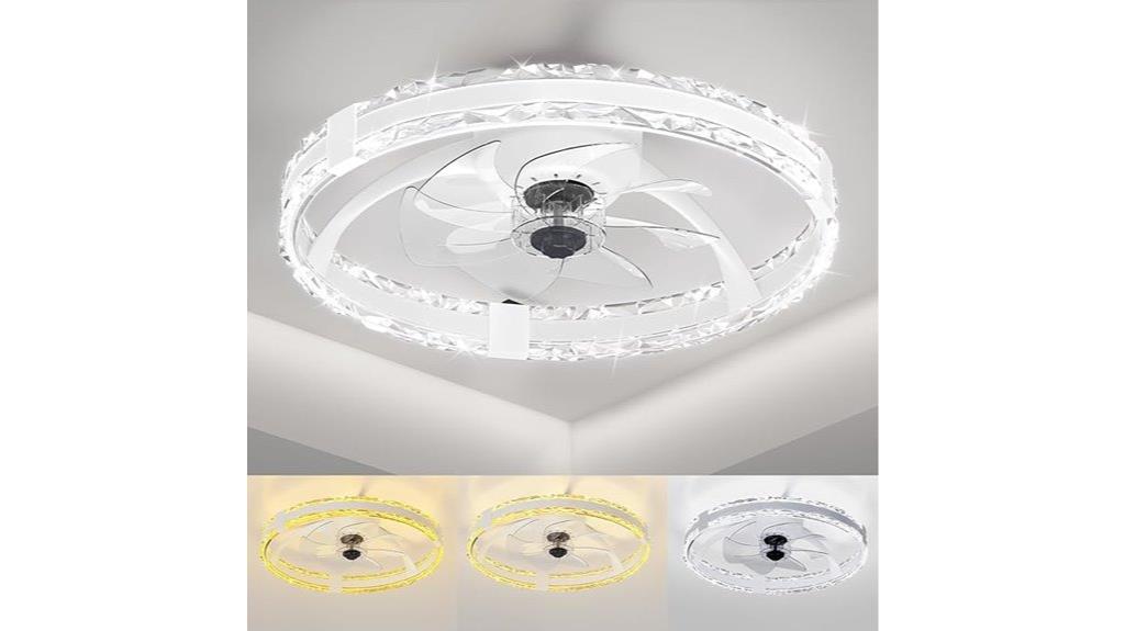 remote controlled led ceiling fan