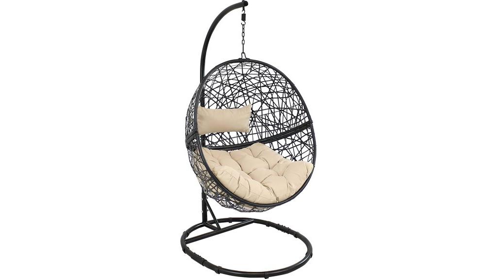 resin wicker egg chair