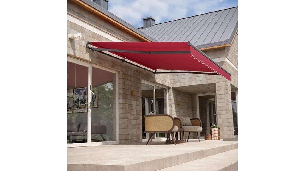 retractable awning with remote