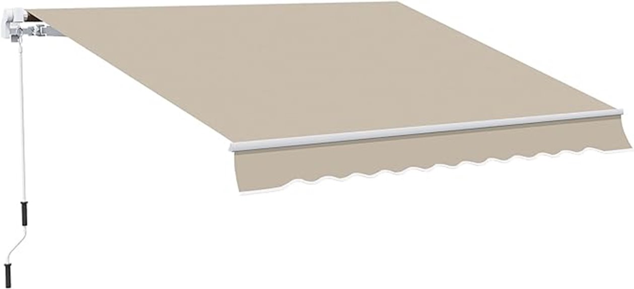 retractable patio awning