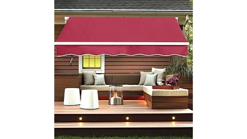 retractable patio sun shade