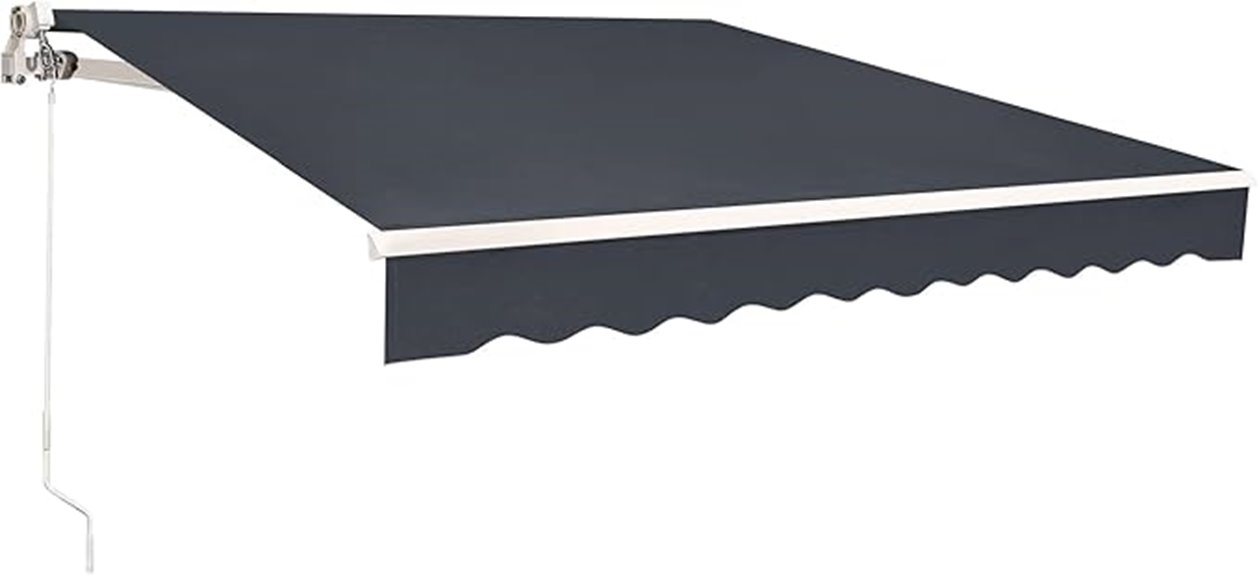 retractable patio sunshade canopy