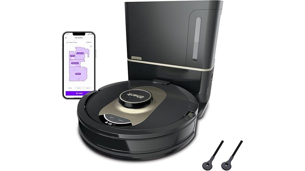 robot vacuum with self emptying