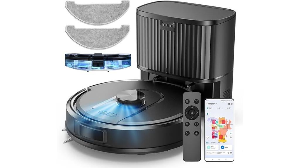 robot vacuum with self emptying