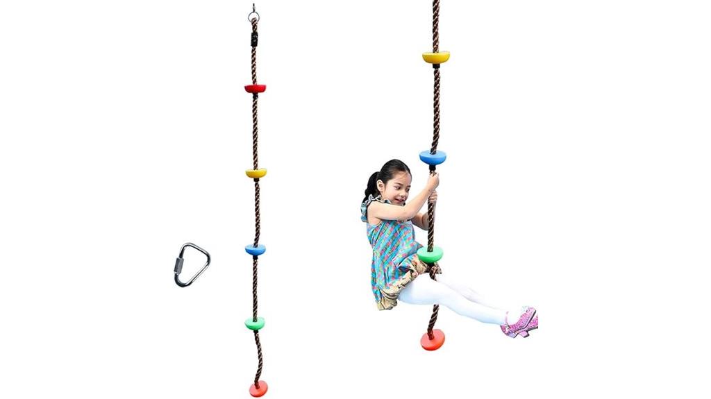 rope swing with treads