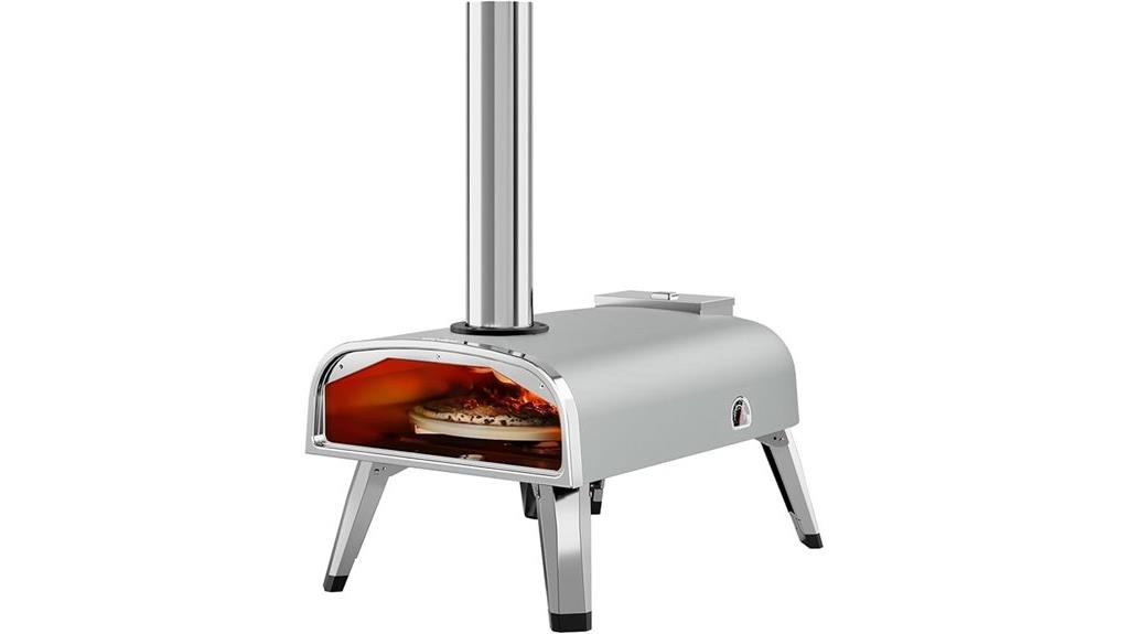 rotatable pizza stone oven