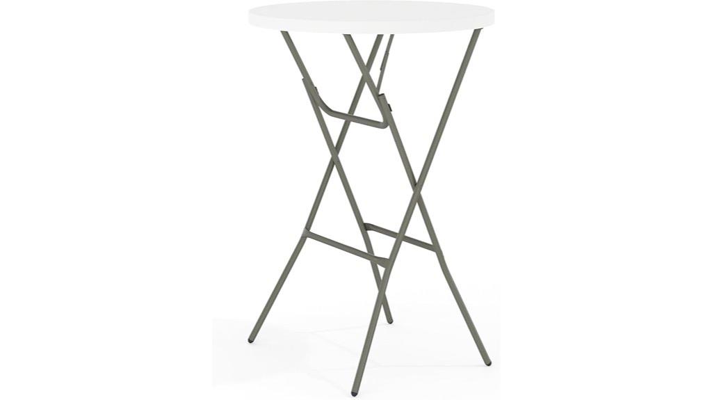 round folding bar table