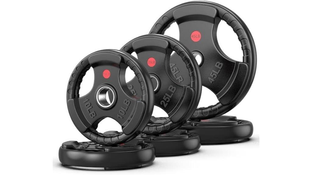 rubber olympic weight plates