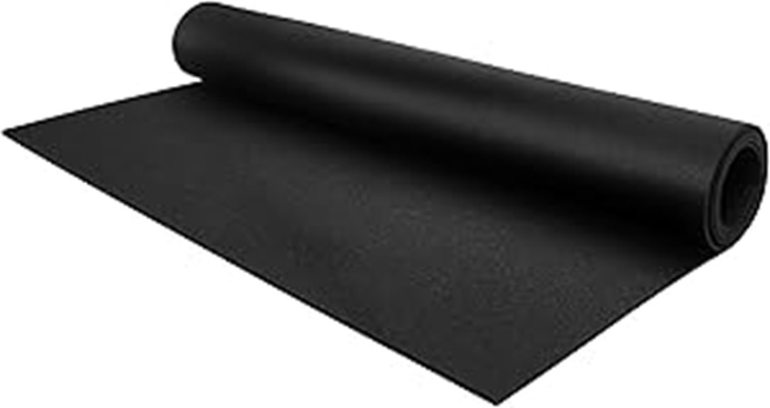 rubber roll flooring thick