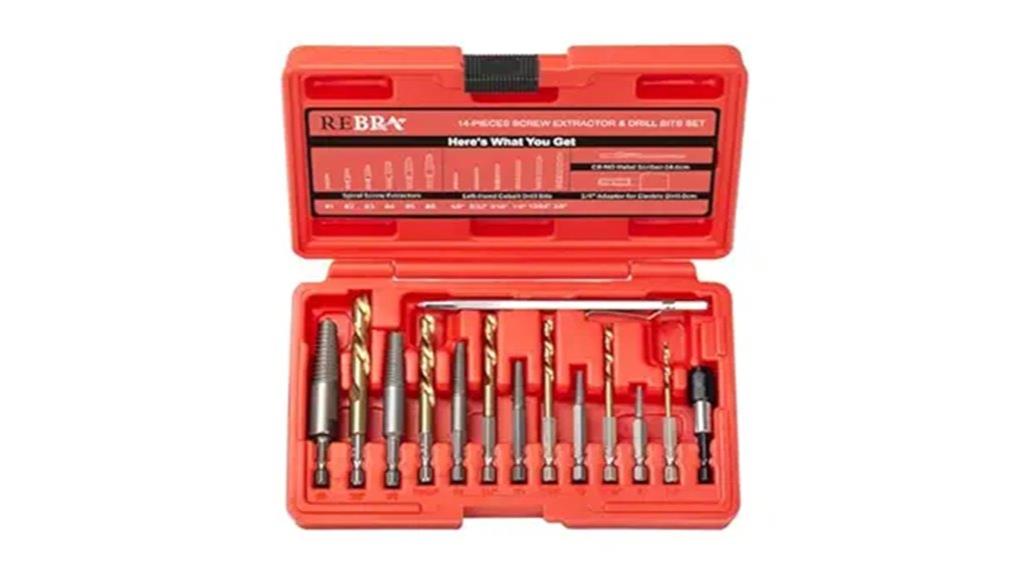 screw extractor and drill set