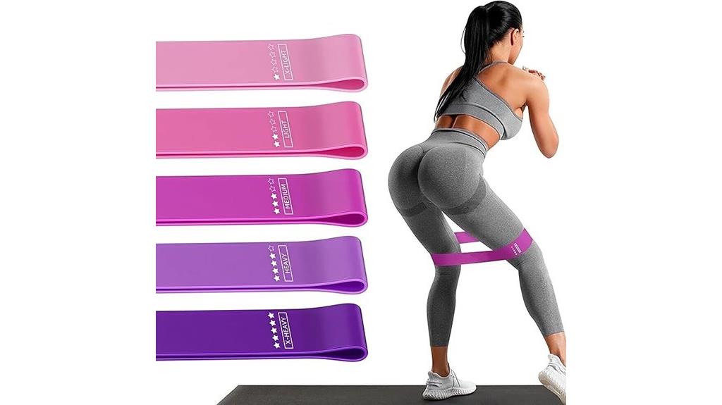 set of 5 resistance bands