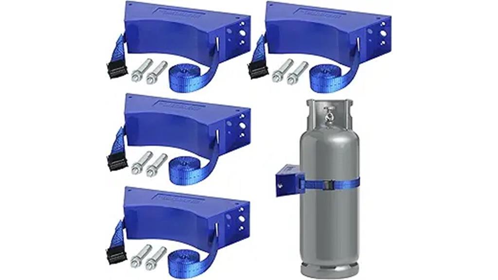 set of four propane holders