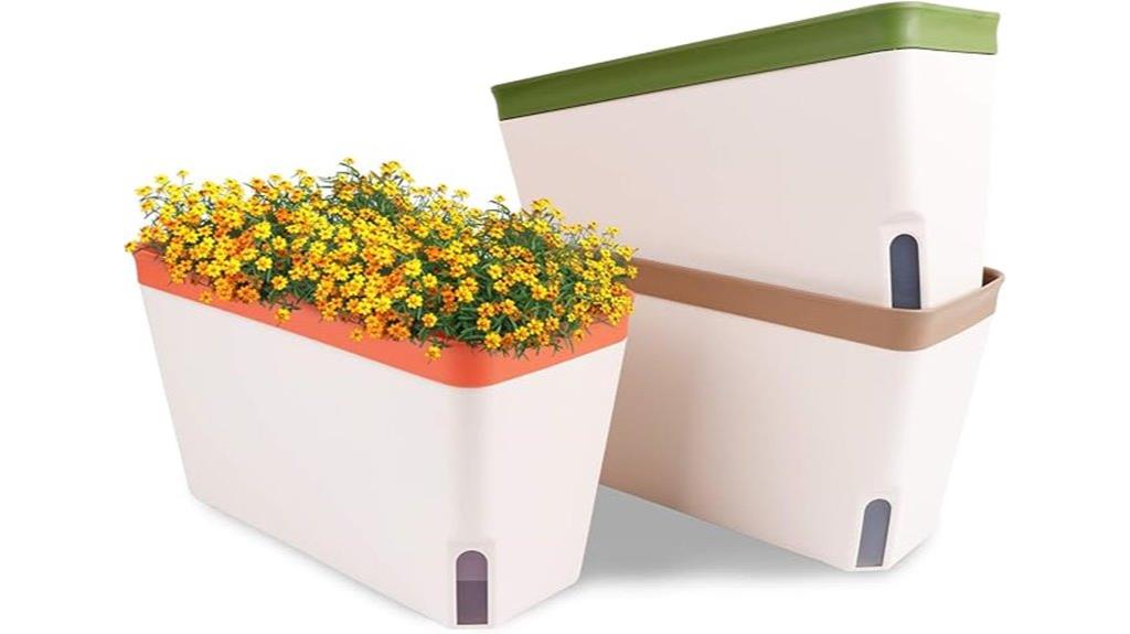 set of three herb planters
