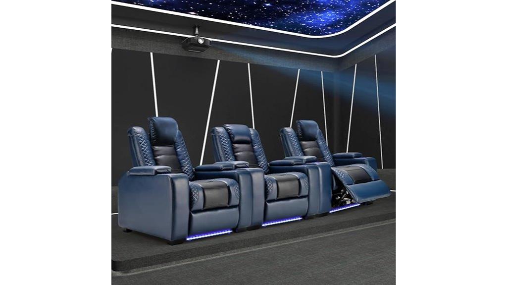 set of three recliner chairs