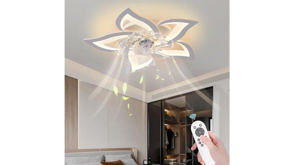slim ceiling fan with lighting