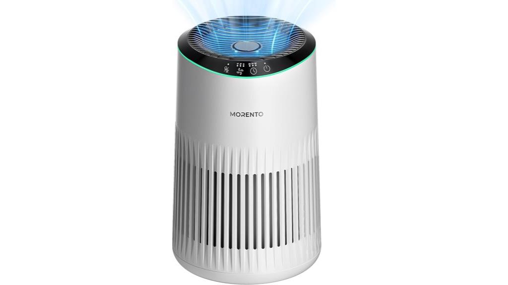 small blue air purifier