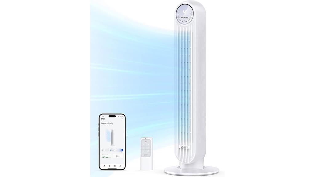smart bedroom tower fan