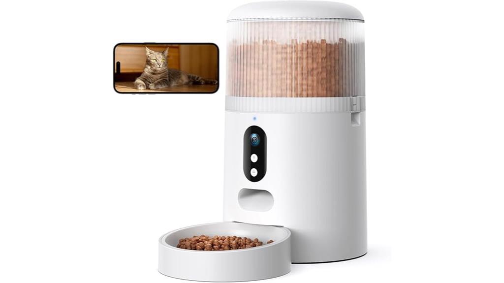 smart cat feeder with camera