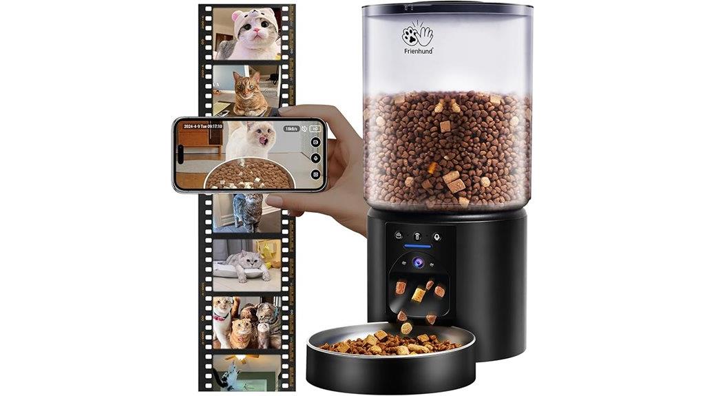 smart pet feeder camera
