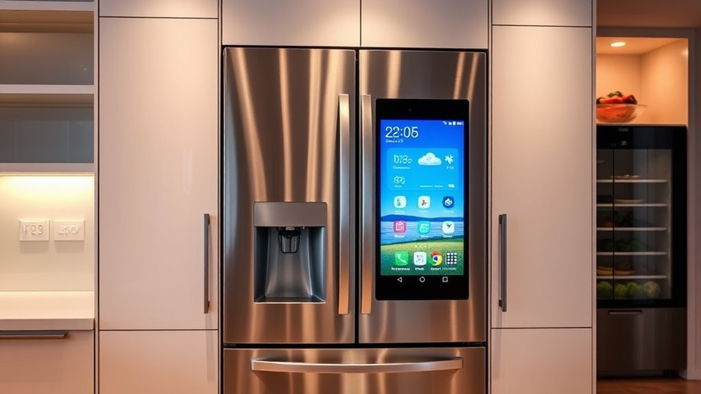 smart refrigerators with touchscreens