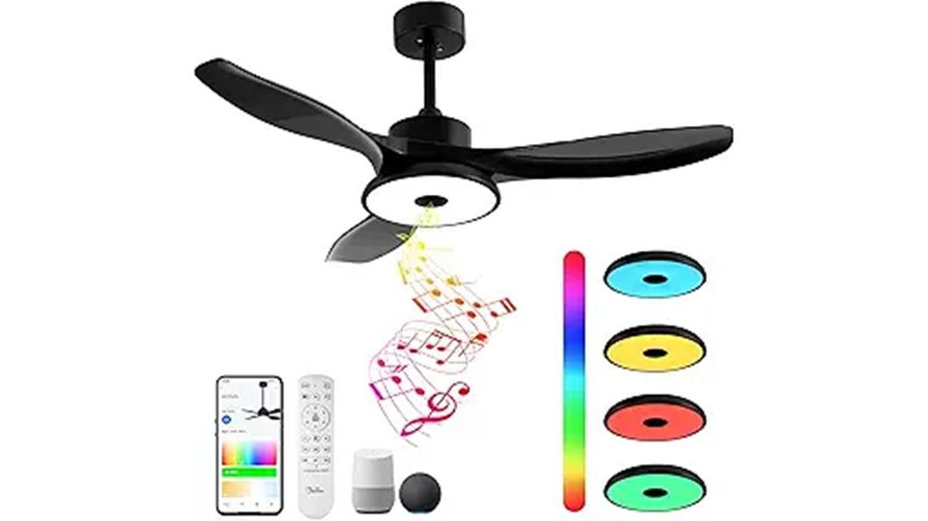 smart rgb ceiling fan