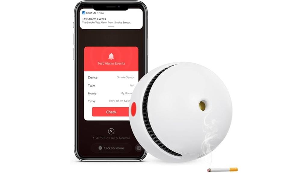 smart smoke detector with app