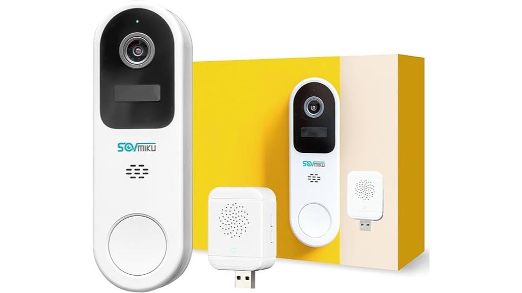 smart video doorbell with chime