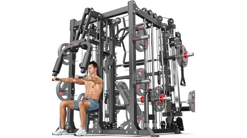 smith machine with cables