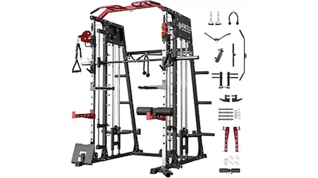 smith machine with cables