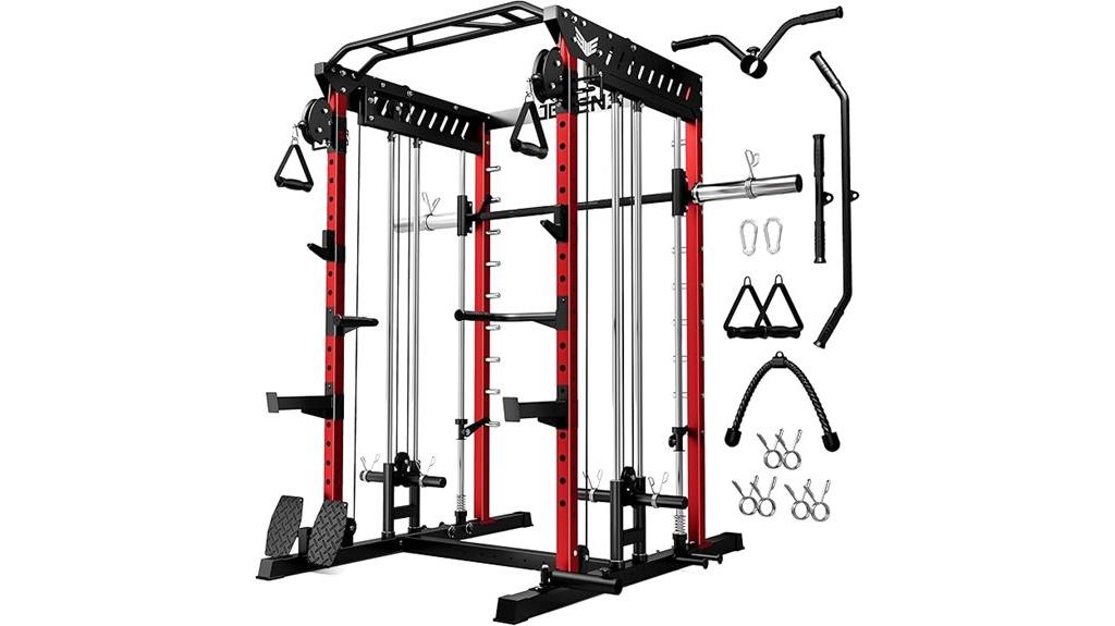 smith machine with cage