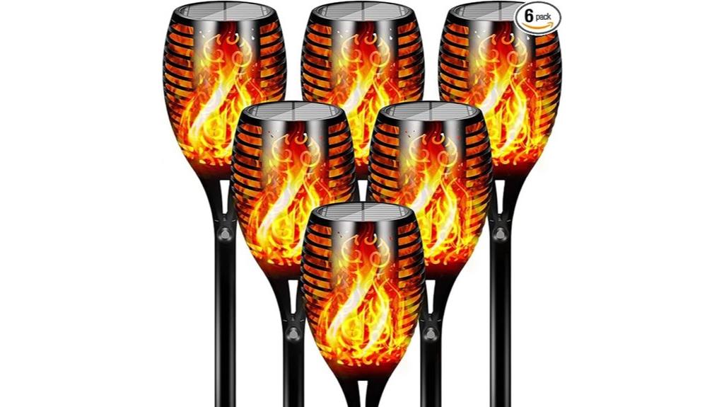 solar flickering flame lights