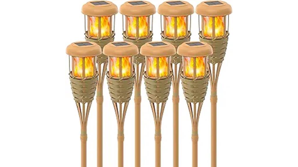 solar flickering flame torches