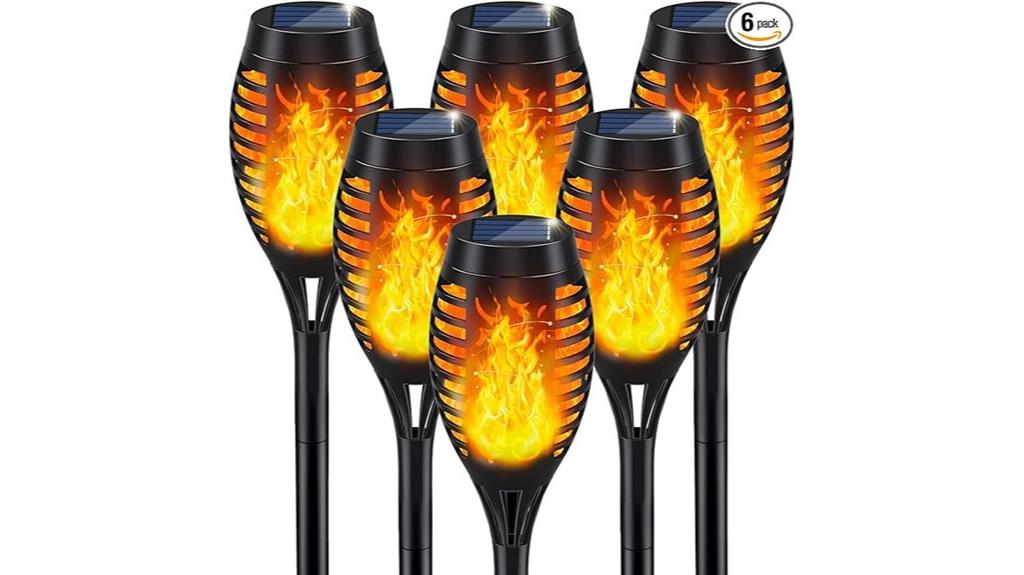 solar garden torch lights