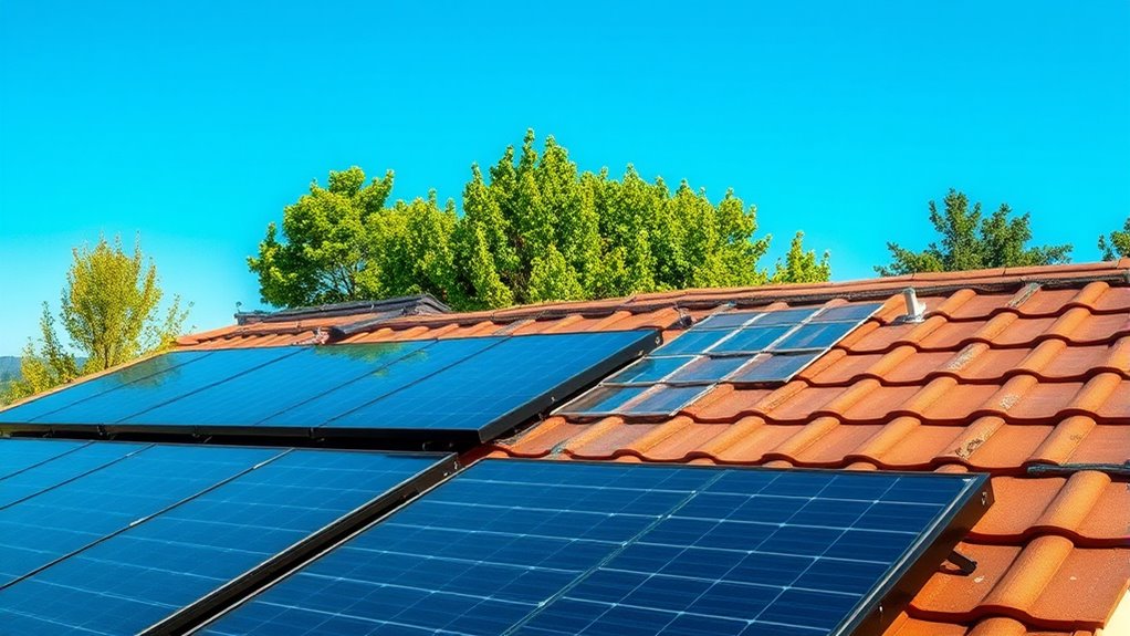 solar panel vs tiles