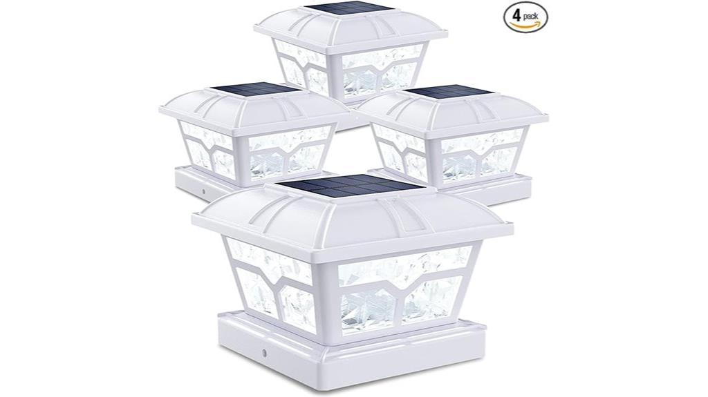solar post cap lights pack