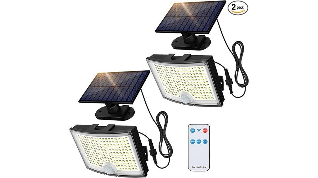 solar powered outdoor floodlights