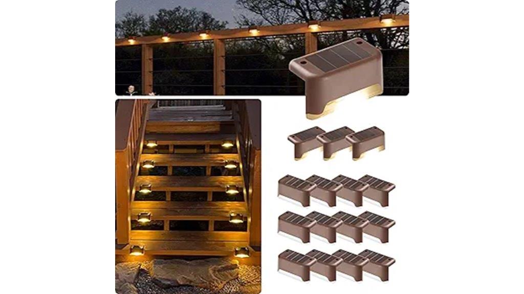 solar powered outdoor step lights