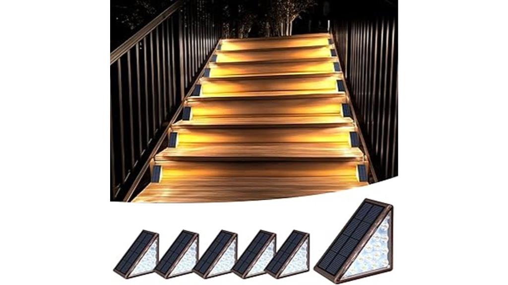 solar powered outdoor step lights