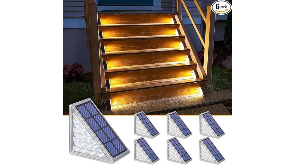 solar powered outdoor step lights