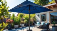 solar powered patio umbrellas