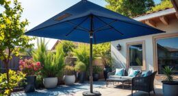 solar powered patio umbrellas