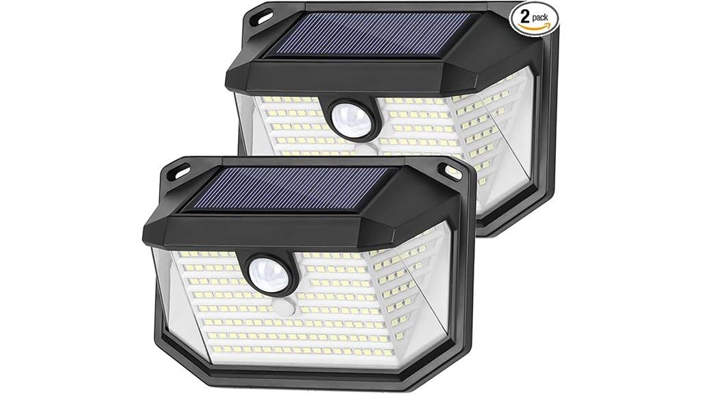 solar powered waterproof outdoor lights