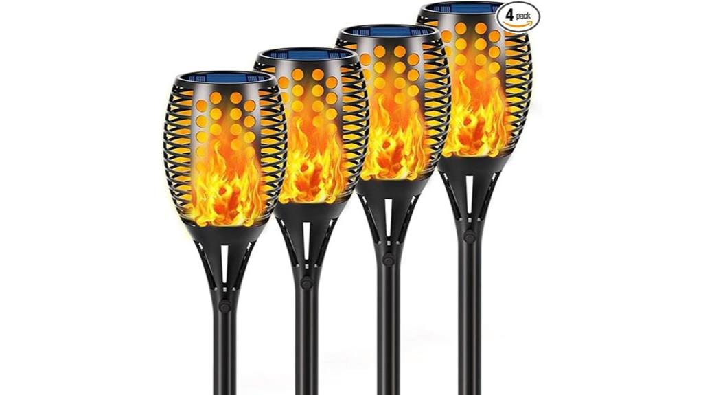 solar torch light set