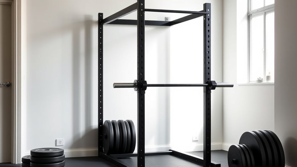 space saving foldable squat racks