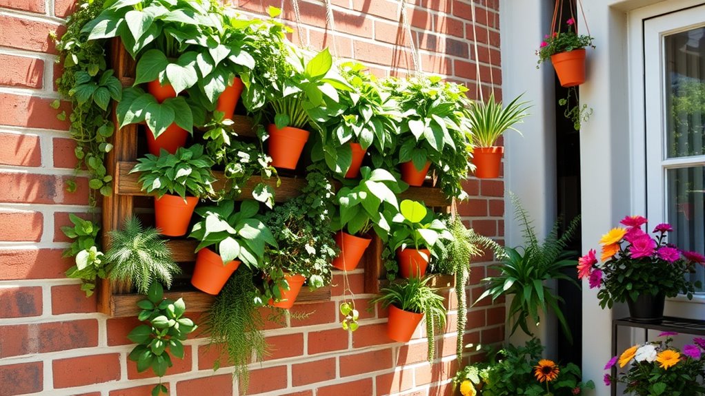 space saving garden aesthetics