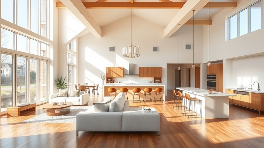 spacious bright social modern